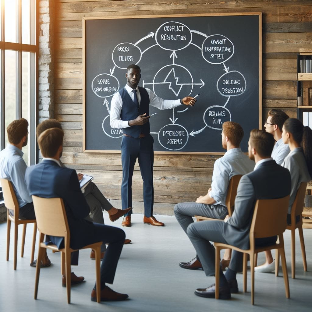 From Debate to Dialogue: Effective Communication Skills for Conflict Resolution 4 This image describe conflict resolution