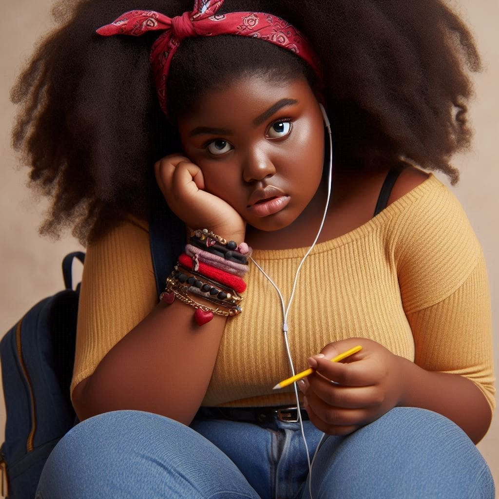 Tackling Childhood Obesity: Causes, Cures, and Prevention 1 a girl sitting down- childhood obesity