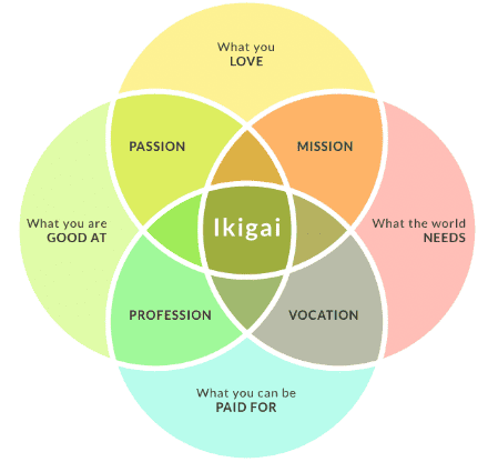 Finding Your Spark: Unlocking Your Ikigai for a Fulfilling Life 3 a diagram of ikigai