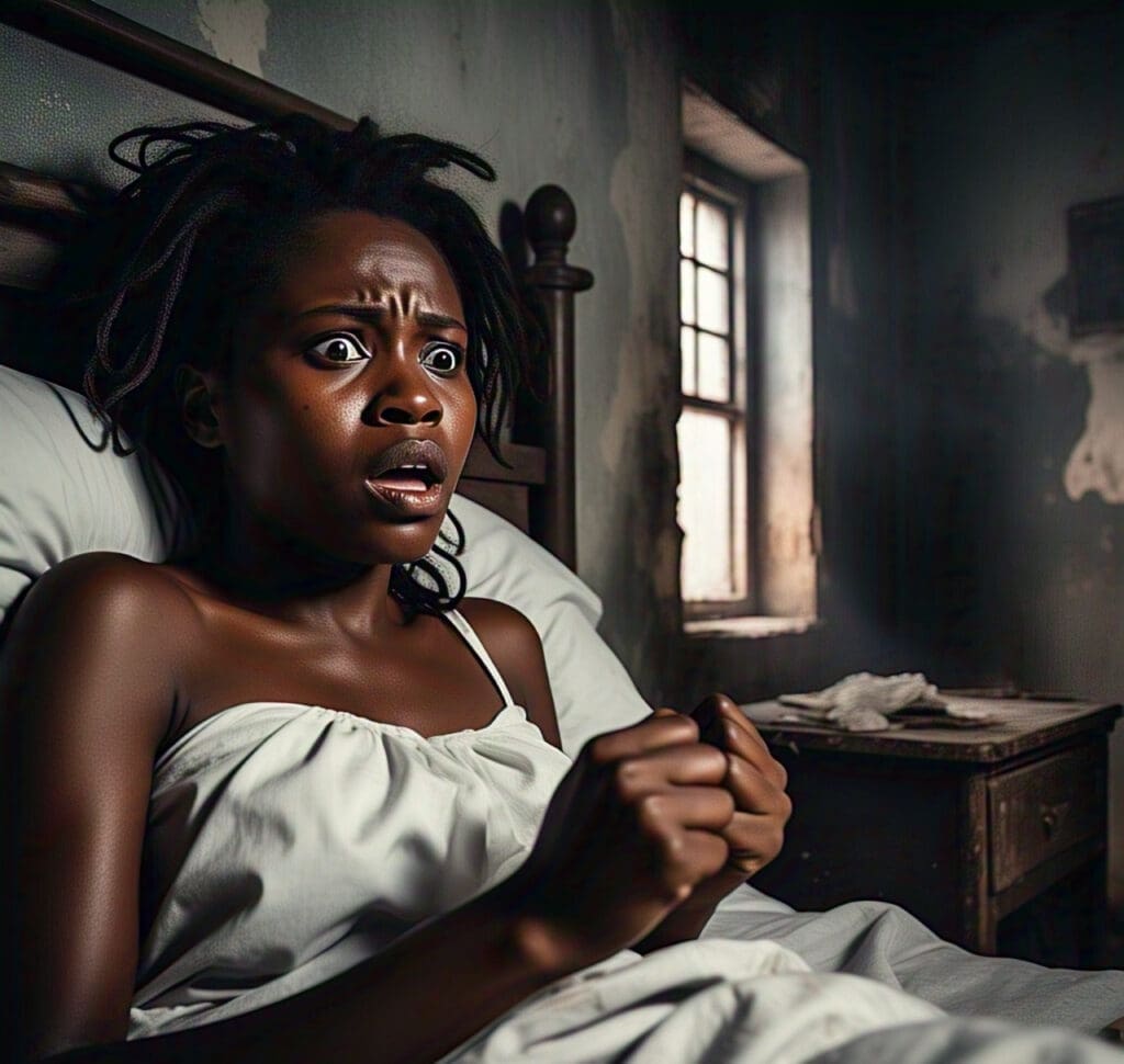 Bad Dreams That Won't Stop? Understanding Nightmare Disorder 2 a terrified lady- nightmare disorder