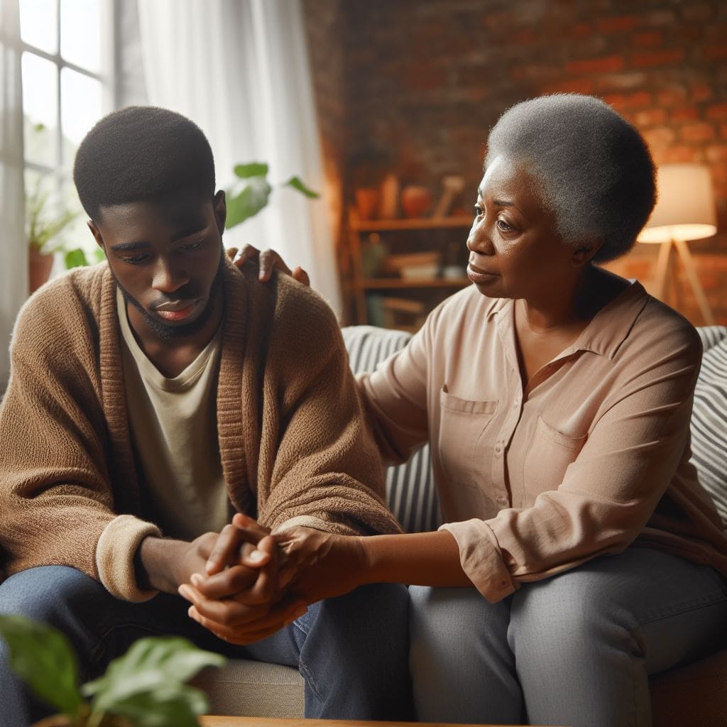 WELLbeing Magazine 10 an elderly woman and a young guy- emotional intelligence