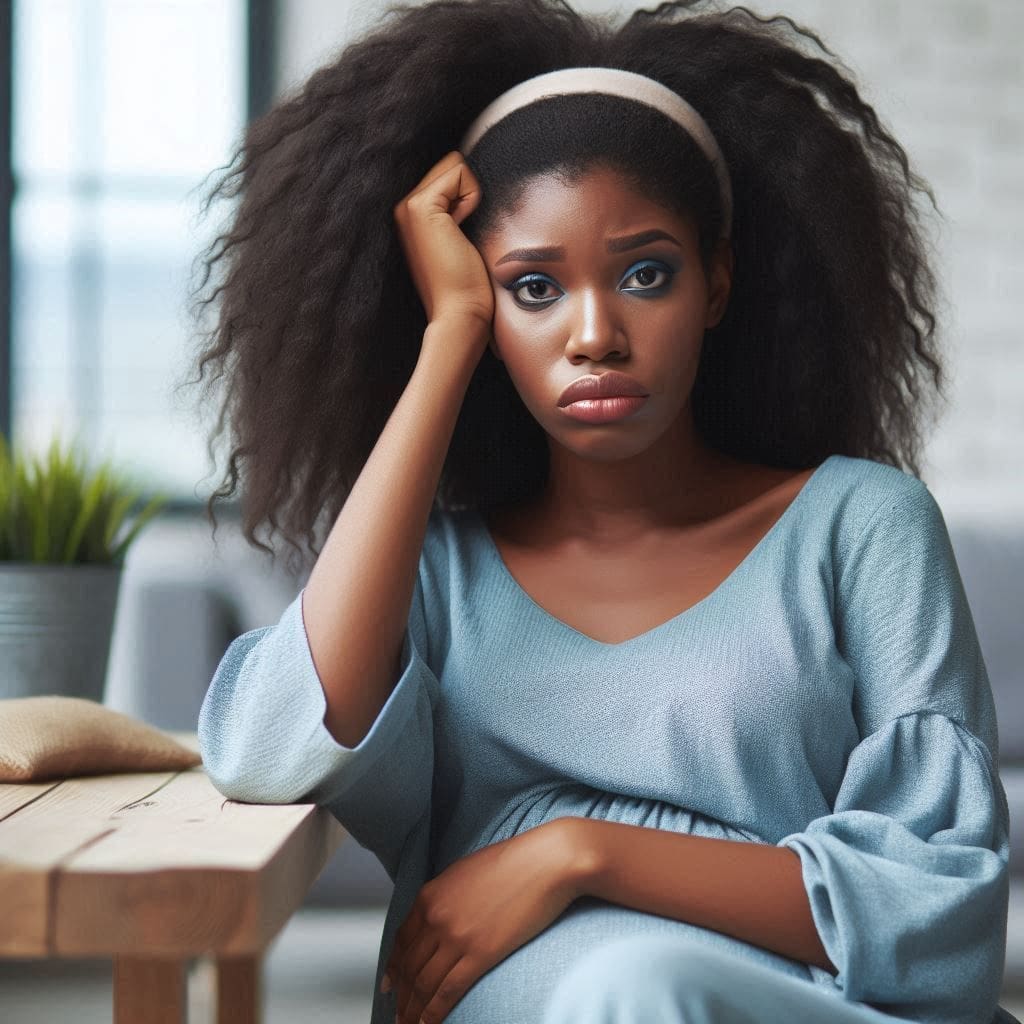 Preeclampsia: Understanding This Pregnancy Complication 4 a worried pregnant lady- preeclampsia